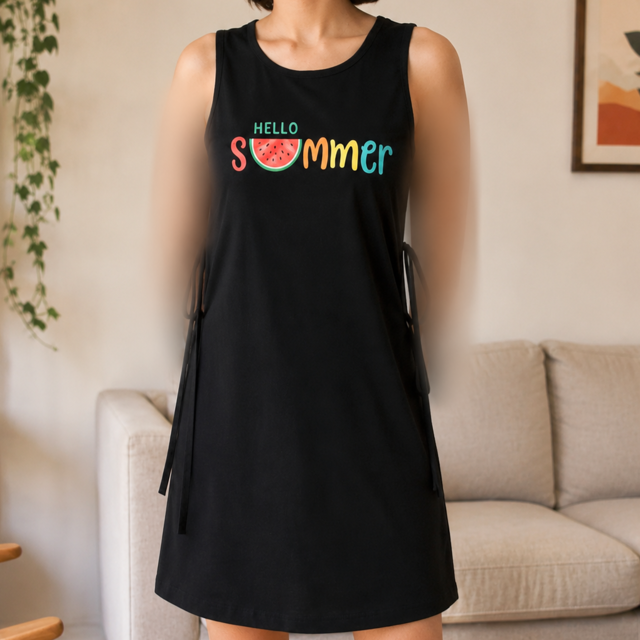 پیراهن حلقه ای تریکو T009 مشکی